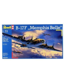 REVELL 1/72 SCALE PLASTIC MODEL AIRCRAFT KIT - 04279 - B-17F FLYING FORTRESS - 'MEMPHIS BELLE' RE04279
