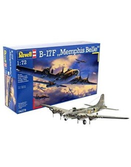 REVELL 1/72 SCALE PLASTIC MODEL AIRCRAFT KIT - 04279 - B-17F FLYING FORTRESS - 'MEMPHIS BELLE' RE04279