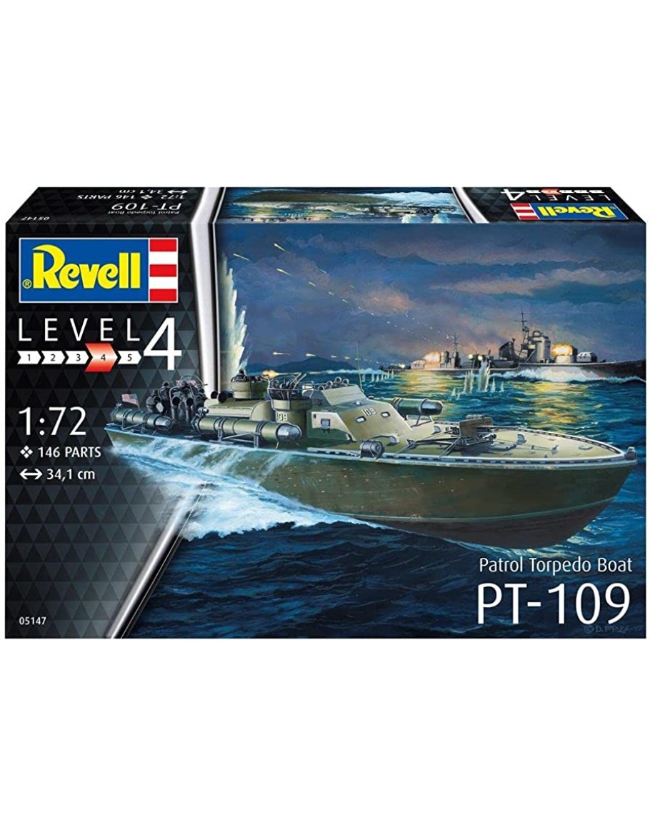 REVELL 1/72 SCALE PLASTIC MODEL SHIP KIT - 05147 - PETROL TORPEDO BOAT ...