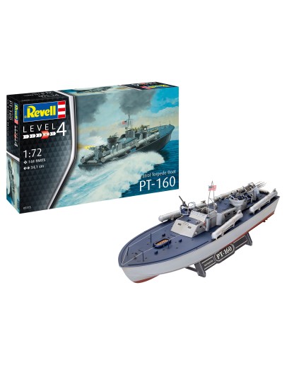 REVELL 1/72 SCALE PLASTIC MODEL SHIP KIT - 05175 - Patrol Torpedo Boat PT-160