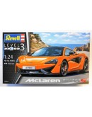 REVELL 1/24 SCALE PLASTIC MODEL CAR KIT - 07051 MCLAREN 570S RE07051