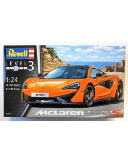REVELL 1/24 SCALE PLASTIC MODEL CAR KIT - 07051 MCLAREN 570S RE07051