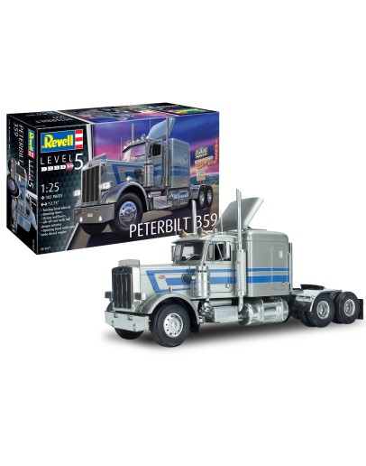 REVELL 1/25 SCALE PLASTIC MODEL TRUCK KIT - 12627 - PETERBILT 359 CONVENTIONAL TRACTOR RE12627