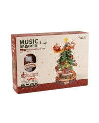 ROBOTIME DIY WOODEN KIT MECHANICAL MODELS - AMS01 - MUSIC DREAMER - CHRISTMAS MELODY TREE