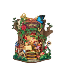 ROBOTIME DIY WOODEN KIT - AMT03 - MUSIC DREAMER - FOREST TEA PARTY