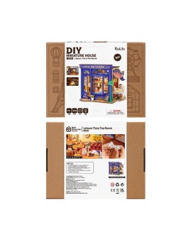 ROBOTIME DIY MINI WOODEN HOUSE KIT - DG171 - LEISURE TIME TEA ROOM