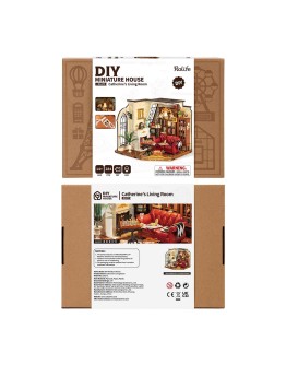 ROBOTIME DIY MINI WOODEN HOUSE KIT - DG175 - CATHERINE'S LIVING ROOM