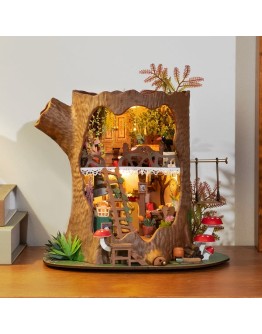 ROBOTIME DIY MINI WOODEN HOUSE KIT - DG179 - FAIRYTALE TREE HOUSE