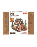ROBOTIME DIY MINI WOODEN HOUSE KIT - DG181 - A-FRAME CABIN