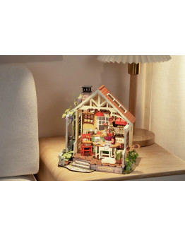 ROBOTIME DIY MINI WOODEN HOUSE KIT - DH101 - SUNLIT FARMHOUSE KITCHEN