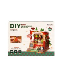 ROBOTIME DIY MINI WOODEN HOUSE KIT - DS042 - COCOA SHOP