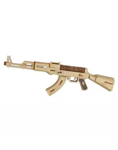 ROBOTIME ROKR JUSTICE GUARD DIY WOODEN KIT - LQ901 - AK-47 ASSAULT RIFLE