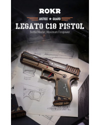 ROBOTIME DIY WOODEN KIT - LQM02 - JUSTICE GUARD - LEGATO C18 PISTOL