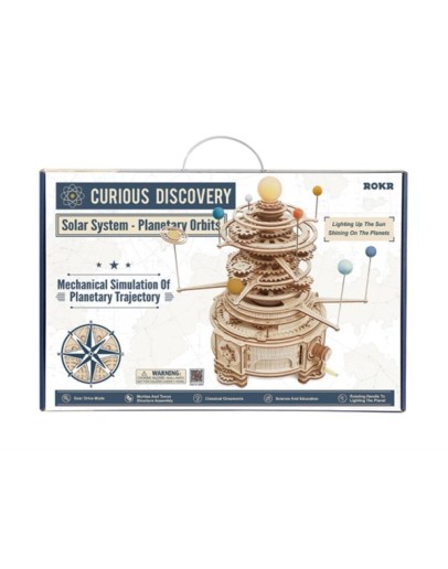 ROBOTIME DIY WOODEN KIT - ST001 - MECHANICAL SOLAR SYSTEM - PLANETARY ORBITS