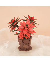 ROBOTIME ROWOOD DIY WOODEN BLOOM CRAFT KIT - TF001 - POINSETTIA