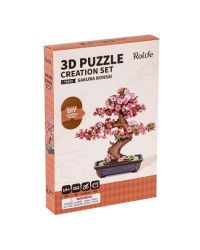 ROBOTIME 3D PUZZLE CREATION SET - TG415 - SAKURA BONSAI