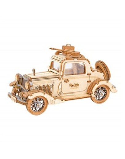 ROBOTIME CLASSIC 3D DIY WOODEN PUZZLE - TG504 - VINTAGE CAR