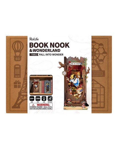 ROBOTIME ROLIFE BOOK NOOK & WONDERLAND CRAFT KIT - TGB12 - FALL INTO WONDERLAND