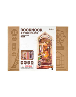 ROBOTIME ROLIFE BOOK NOOK & WONDERLAND CRAFT KIT - TGB15 - HOLIDAY CAFE