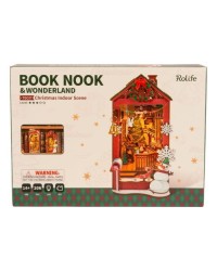 ROBOTIME DIY WOODEN KIT - TGC07 - 3D BOOK NOOK & WONDERLAND - CHRISTMAS INDOOR SCENE