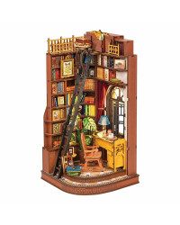 ROBOTIME DIY WOODEN KIT - TGE02 - 3D BOOKEND - SILENT CORNER STUDY