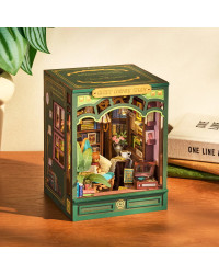 ROBOTIME DIY WOODEN KIT - TGE03 - 3D BOOKEND - QUIET CORNER STUDY