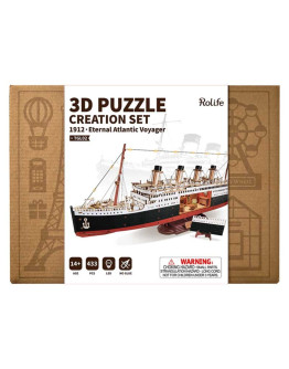 ROBOTIME CLASSIC 3D DIY WOODEN PUZZLE CREATION SET - TGL02 - 1912 ETERNAL ATLANTIC VOYAGER
