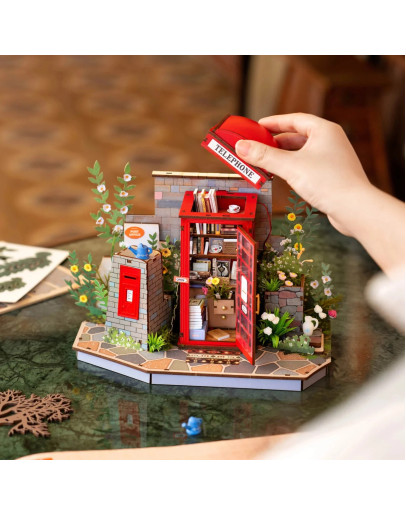 ROBOTIME DIY WOODEN KIT 3D PUZZLE CREATION SET - TGS05 - BLOSSOM BOOK BOOTH