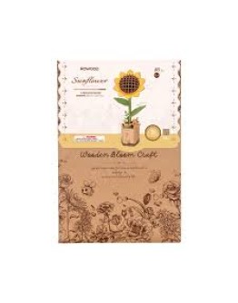 ROBOTIME ROWOOD DIY WOODEN BLOOM CRAFT KIT - TW011 - SUNFLOWER