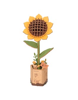 ROBOTIME ROWOOD DIY WOODEN BLOOM CRAFT KIT - TW011 - SUNFLOWER