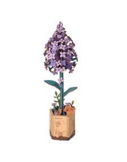 ROBOTIME ROWOOD DIY WOODEN BLOOM CRAFT KIT - TW021 - LILAC