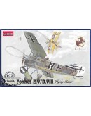 RODEN 1/72 SCALE MODEL KIT #004 - FOKKER E.V / D.VIII FLYING RAZER - WORLD WAR 1 GERMAN FIGHTER