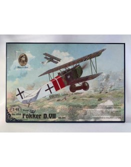RODEN 1/48 SCALE MODEL KIT #424 - FOKKER D.VII ALBATROS - WORLD WAR 1 GERMAN BIPLANE FIGHTER