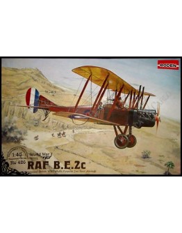 RODEN 1/48 SCALE MODEL KIT #426 - ROYAL AIRCRAFT FACTORY B.E.2C - WORLD WAR 1 BRITISH FIGHTER