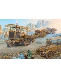 RODEN 1/35 SCALE MODEL KIT #814 - HOLT 75 ARTILLERY TRACTOR WITH BL 8 INCH HOWITZER
