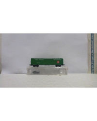 SECOND HAND N GAUGE WAGONS - SHN045 MICRO TRAINS - 52' 2" RIVETED STEEL REEFER - REA EXPRESS - SHN045