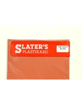 SLATERS EMBOSSED PLASTICARD - 0401- OO/HO BRICK RED - SL00401
