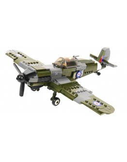 SLUBAN BRICK CONSTRUCTION MODEL - 0712 - SPITFIRE AIRCRAFT SLUB0712