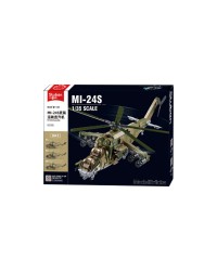 SLUBAN BRICK CONSTRUCTION MODEL -1137 SCALE 1:35 MI-24S HELICOPTER GUNSHIP SLUB1137