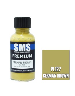 SCALE MODELLERS SUPPLY PREMIUM ACRYLIC LACQUER PAINT - PL127 - GERMAN BROWN (30ML)