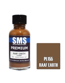 SCALE MODELLERS SUPPLY PREMIUM ACRYLIC LACQUER PAINT - PL155 - RAAF EARTH (30ML)