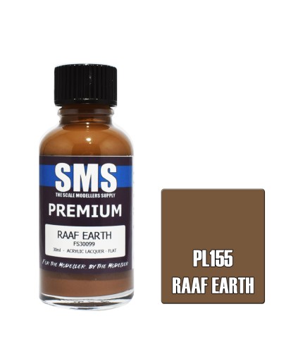 SCALE MODELLERS SUPPLY PREMIUM ACRYLIC LACQUER PAINT - PL155 - RAAF EARTH (30ML)