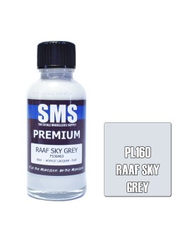 SCALE MODELLERS SUPPLY PREMIUM ACRYLIC LACQUER PAINT - PL160 - RAAF SKY GREY (30ML)