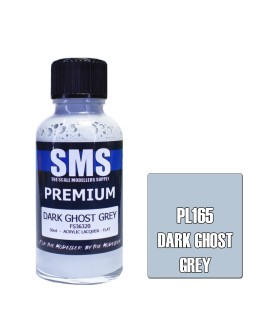 SCALE MODELLERS SUPPLY PREMIUM ACRYLIC LACQUER PAINT - PL165 - DARK GHOST GREY (30ML)