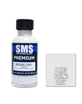 SCALE MODELLERS SUPPLY PREMIUM ACRYLIC LACQUER PAINT - PL173 - BOEING GREY (30ML)