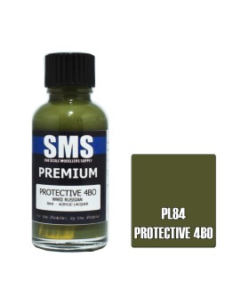 SCALE MODELLERS SUPPLY PREMIUM ACRYLIC LACQUER PAINT - PL084 - PROTECTIVE 4BO RUSSIAN WWII AFV (30ML)