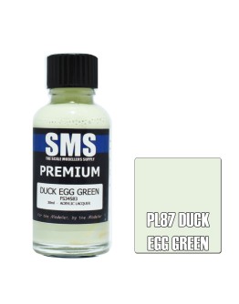 SCALE MODELLERS SUPPLY PREMIUM ACRYLIC LACQUER PAINT - PL087 - DUCK EGG GREEN (30ML)