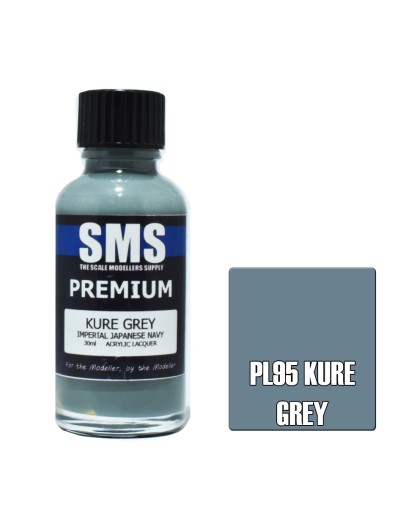 SCALE MODELLERS SUPPLY PREMIUM ACRYLIC LACQUER PAINT - PL095 - KURE GREY (30ML)