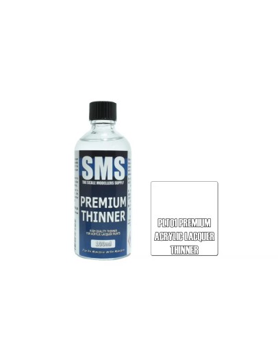 SCALE MODELLERS SUPPLY PREMIUM ACRYLIC LACQUER PAINT - PLT01 - ACRYLIC LACQUER THINNERS (100ML)