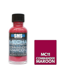 SCALE MODELLERS SUPPLY PREMIUM ACRYLIC LACQUER PAINT - MECHA COLOR - MC11 - COMMANDER MAROON (30ML)